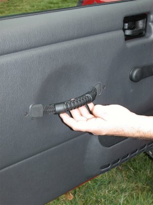 Jeep Wrangler Door Pull Straps - Rugged Ridge - Black - `97-`06